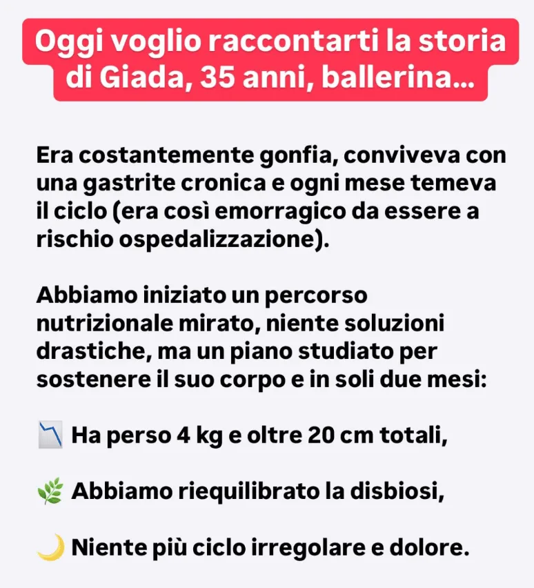 Messaggio di una paziente